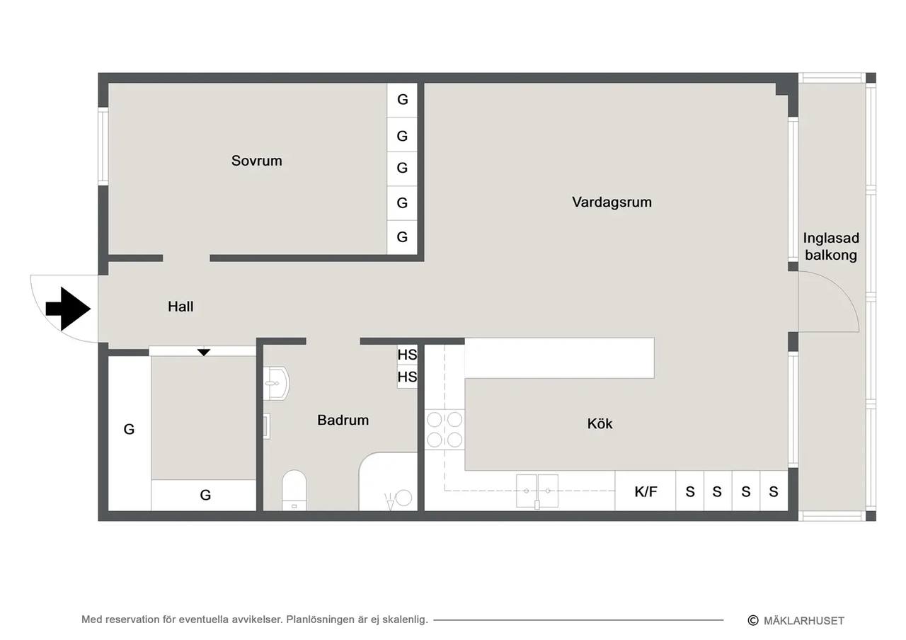 Floor plan for Carl krooks gata 59