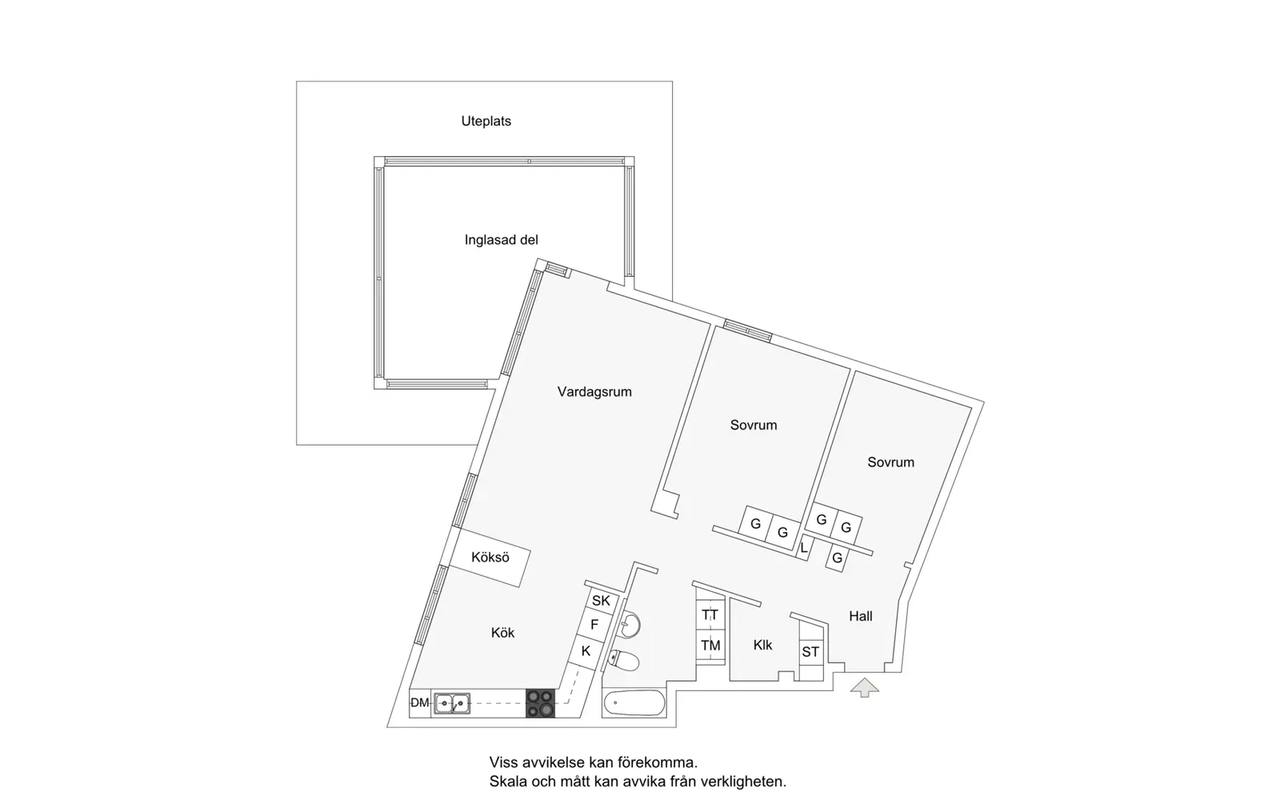 Floor plan for Finnbergsvägen 68, bv