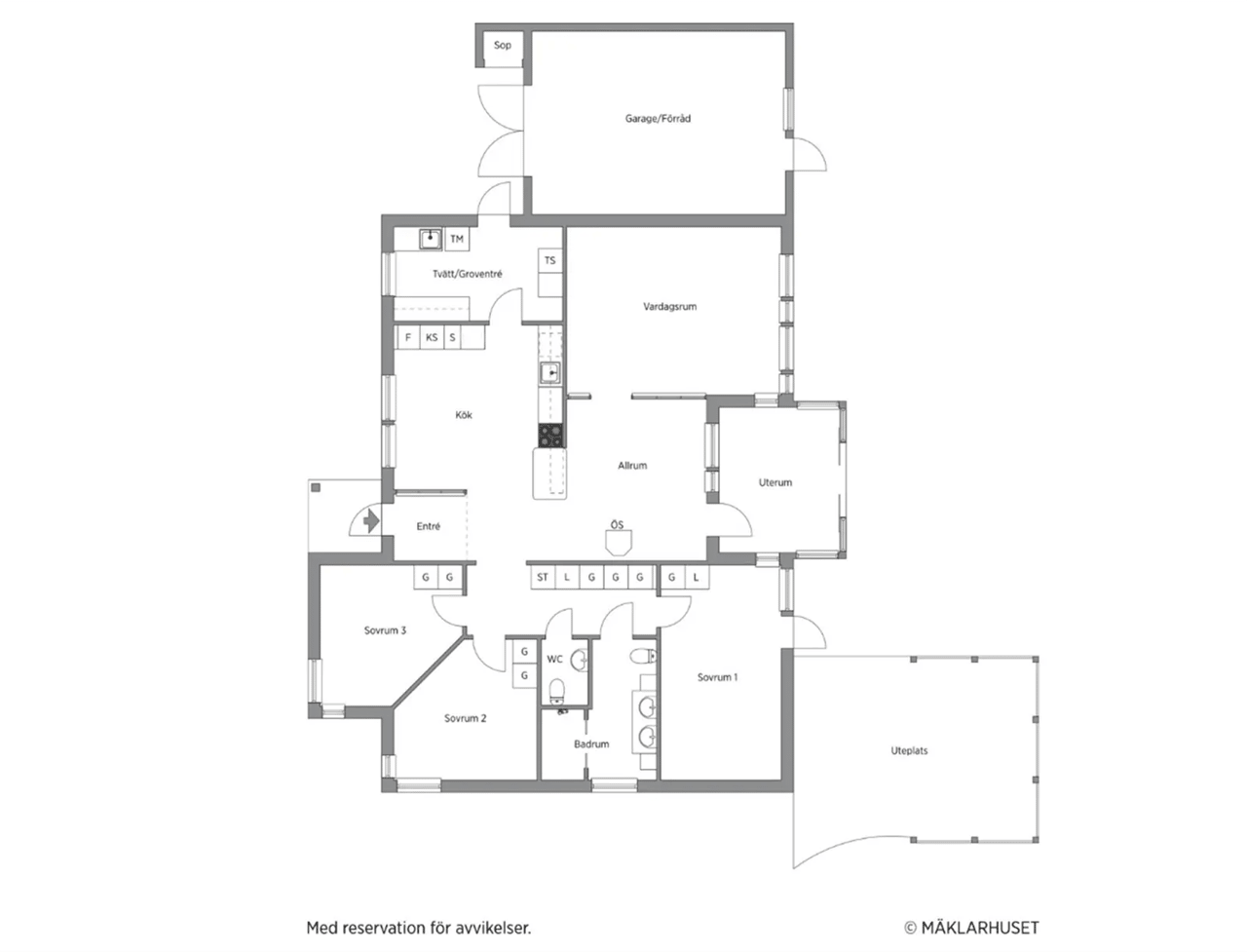 Floor plan for Lyckåsvägen 15