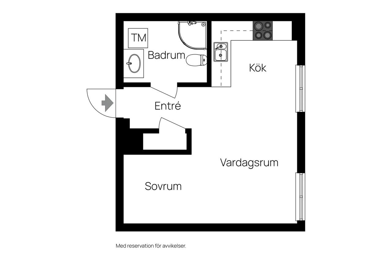 Floor plan for Kapellgatan 6