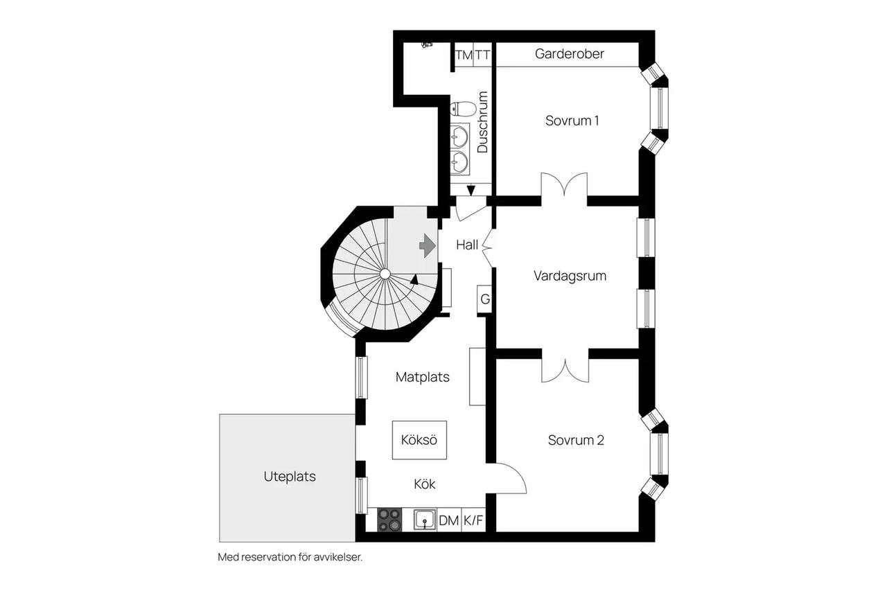 Floor plan for Adelsgatan 32