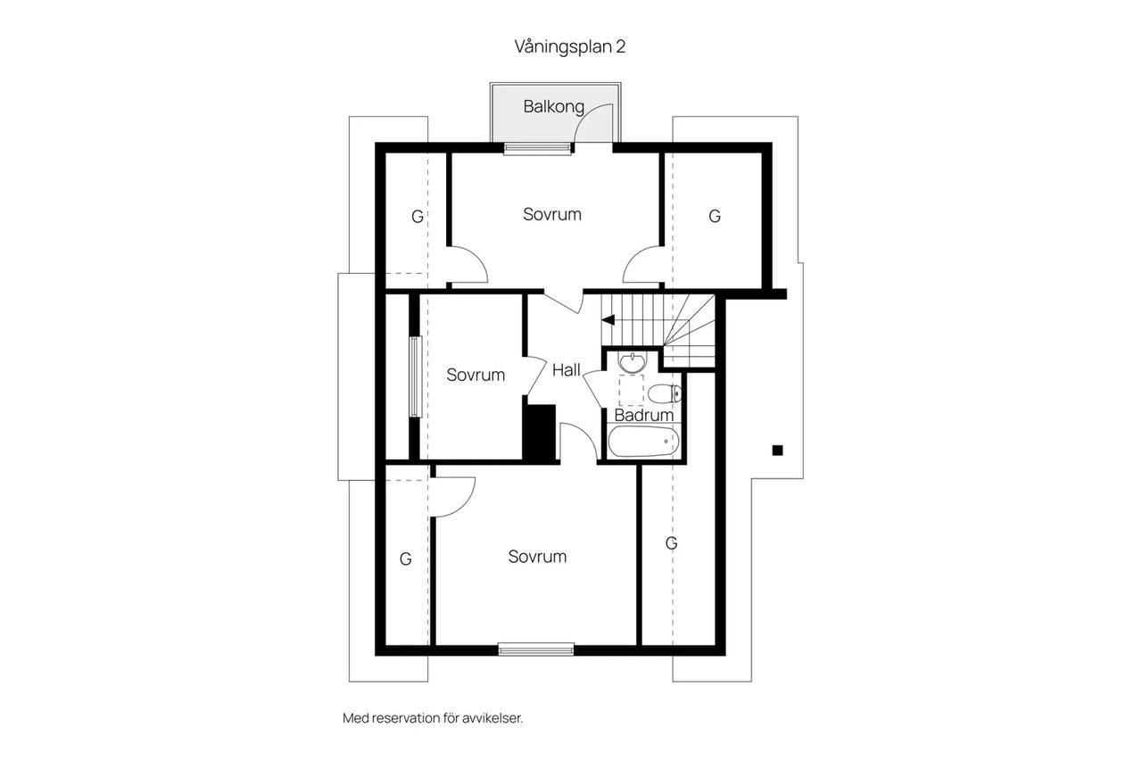 Floor plan for Norra Unnaryd 5
