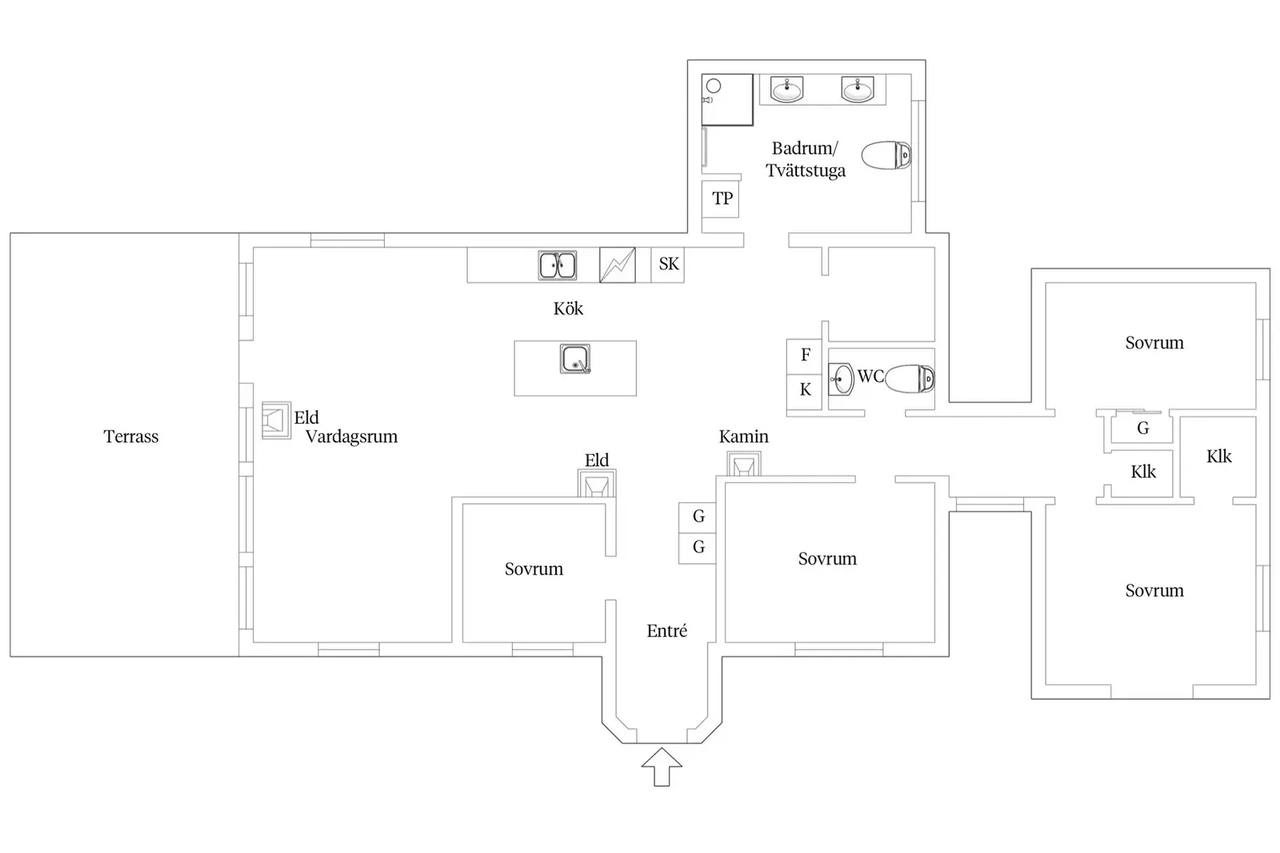 Floor plan for Vedbymo 378