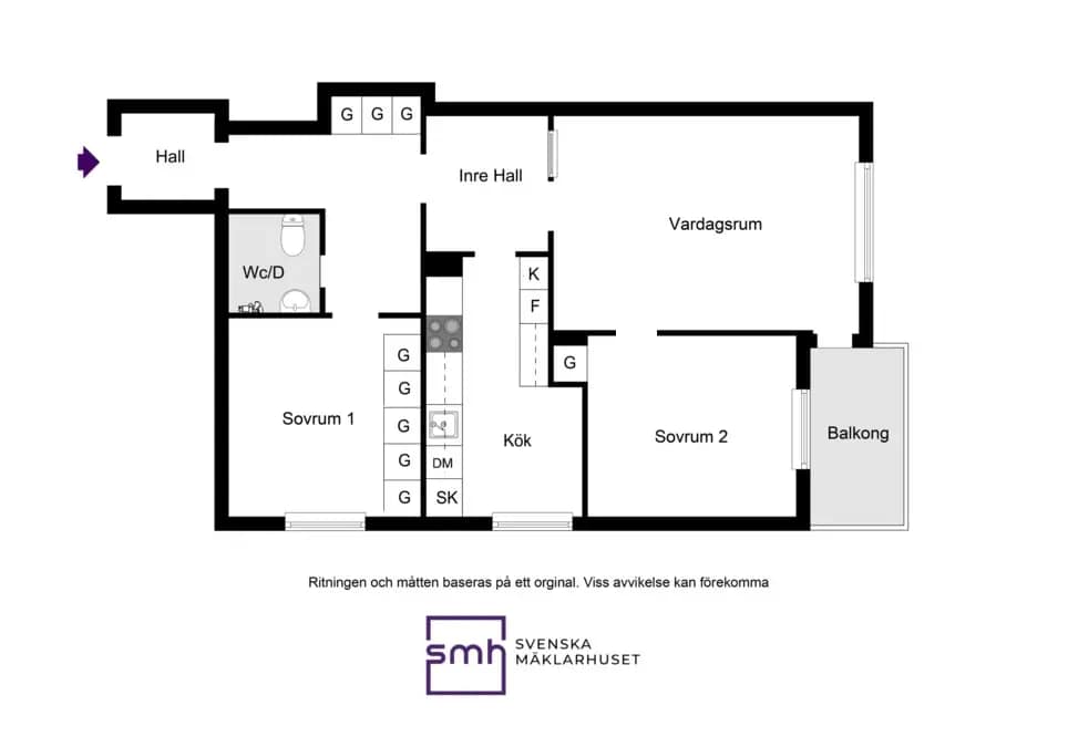 Floor plan for Virebergsvägen 14
