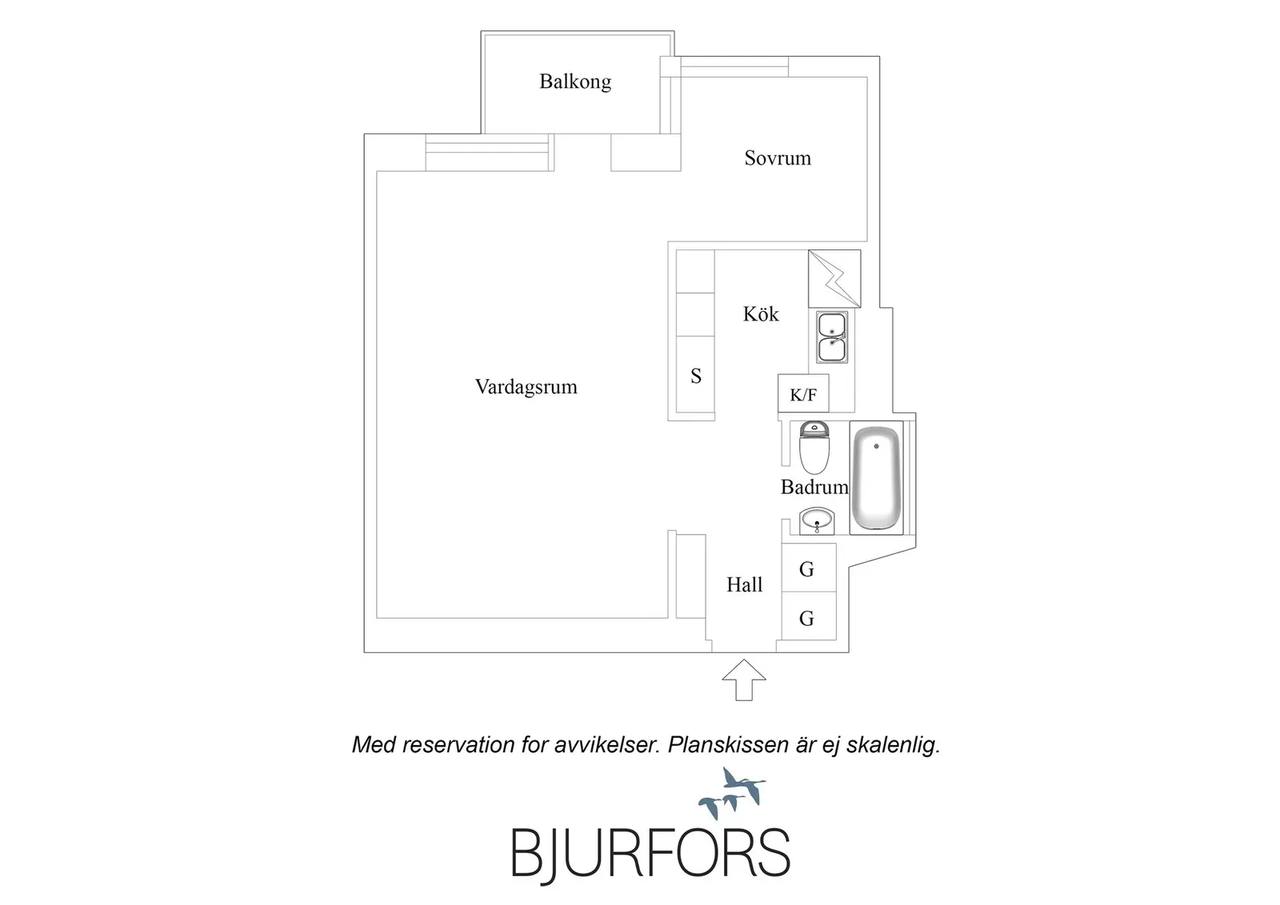 Planritning för Fredsgatan 22