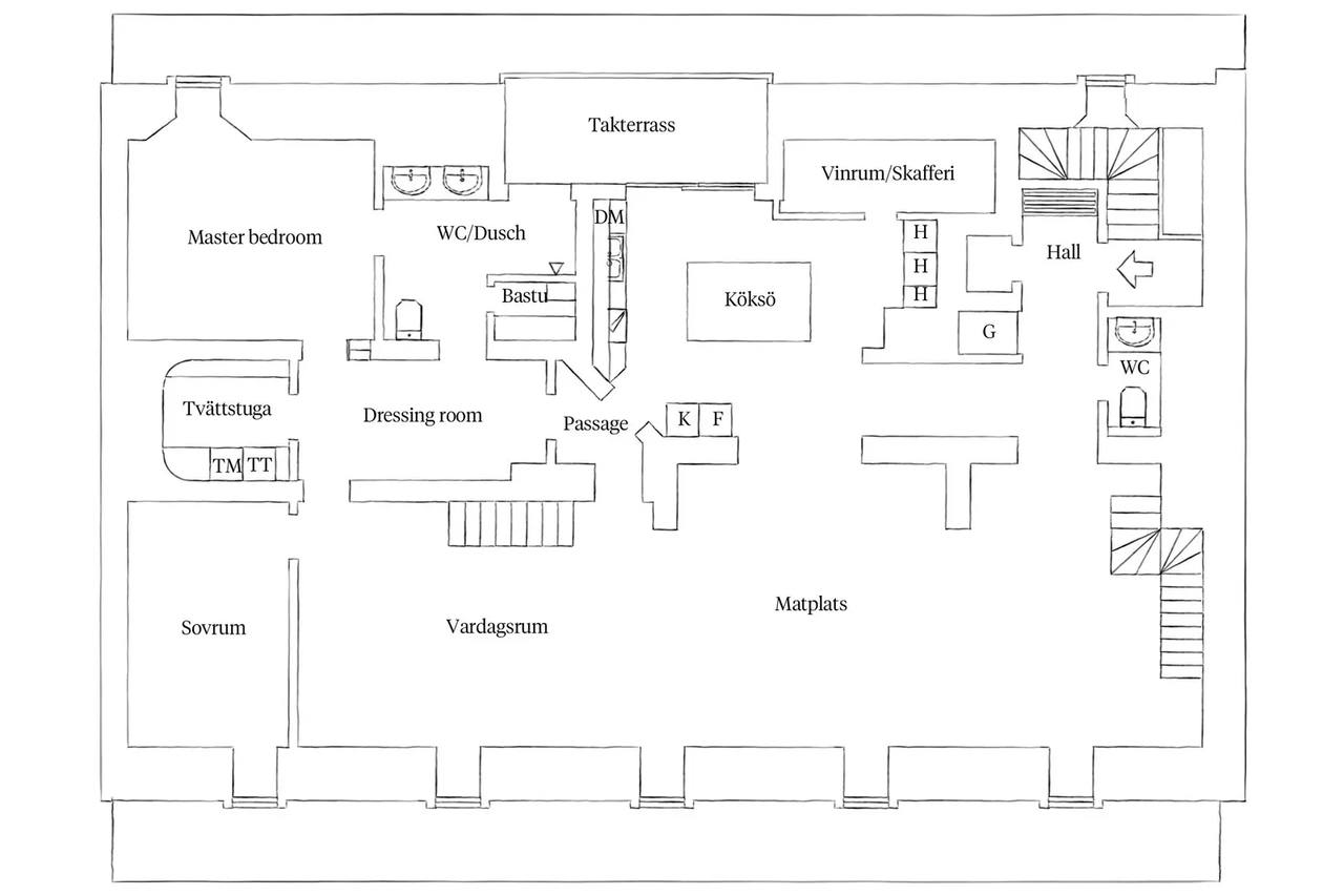 Floor plan for Johannebergsgatan 28