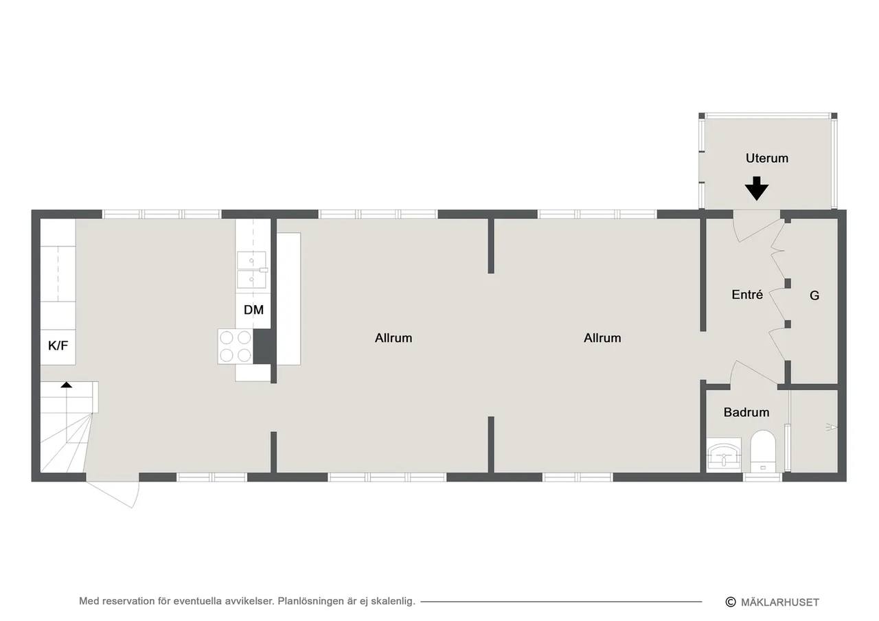 Floor plan for Branteviksvägen 95