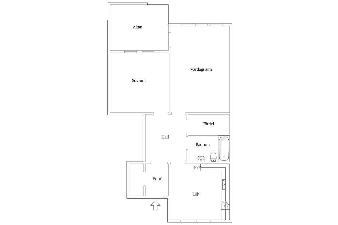 Floor plan for Skiftesvägen 139