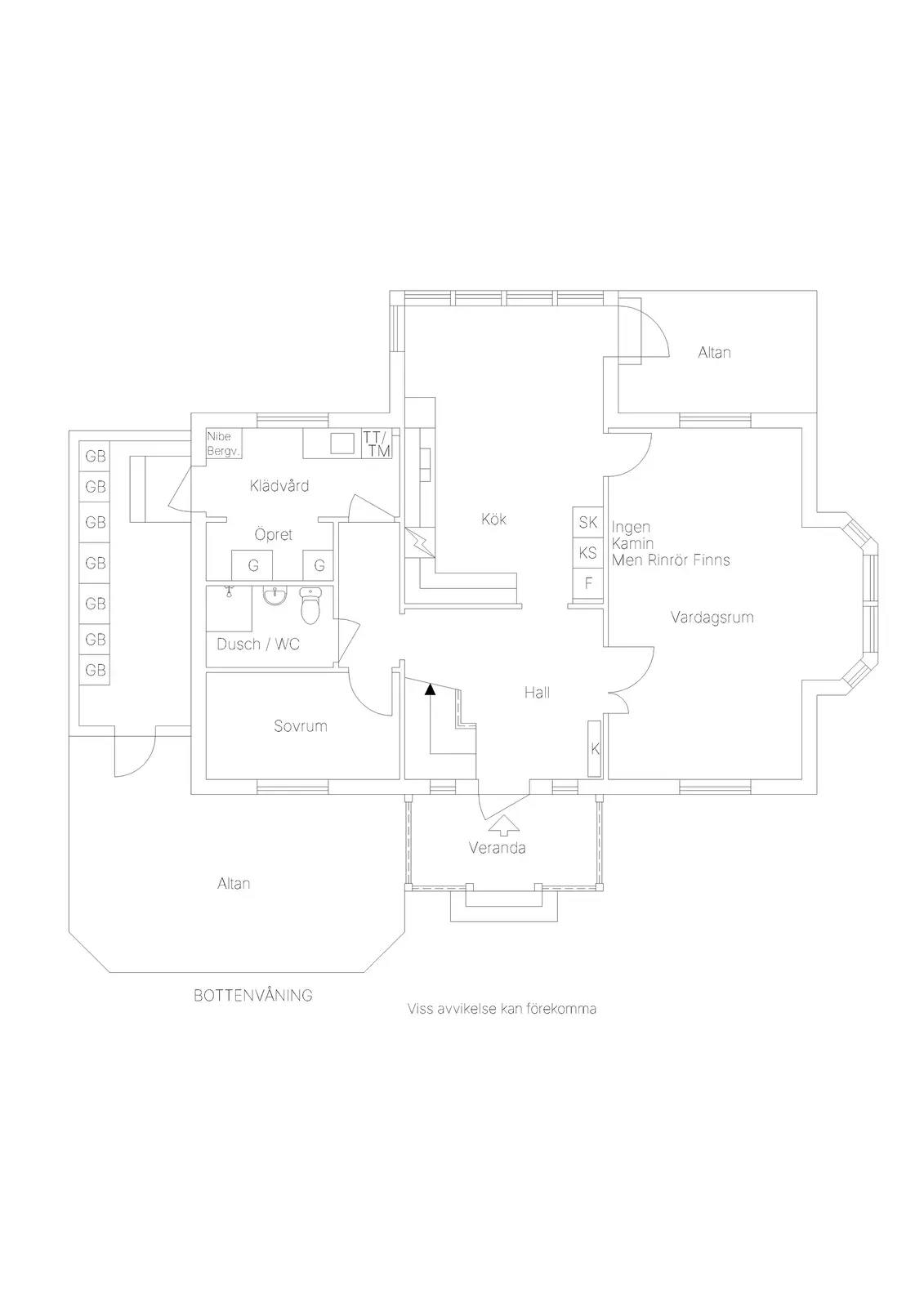 Floor plan for Genvalla 240