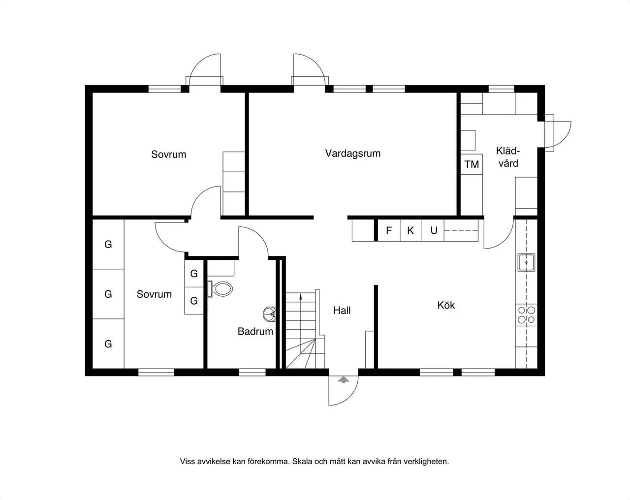 Floor plan for Kartvägen 24