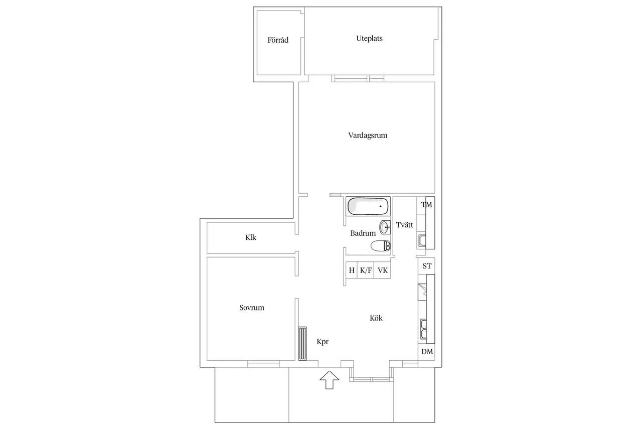 Floor plan for Valdemars väg 16