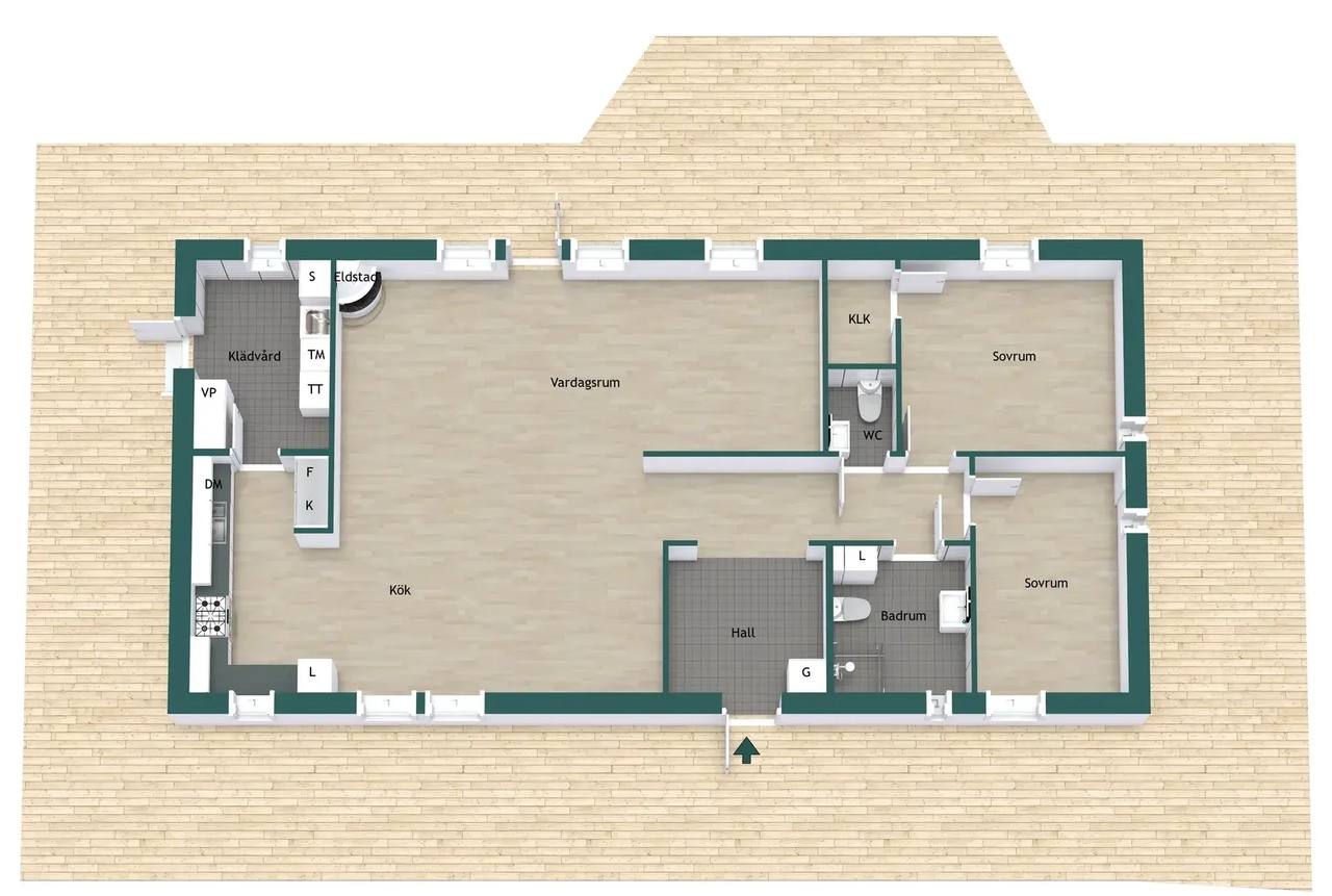 Floor plan for Rådjurets väg 5