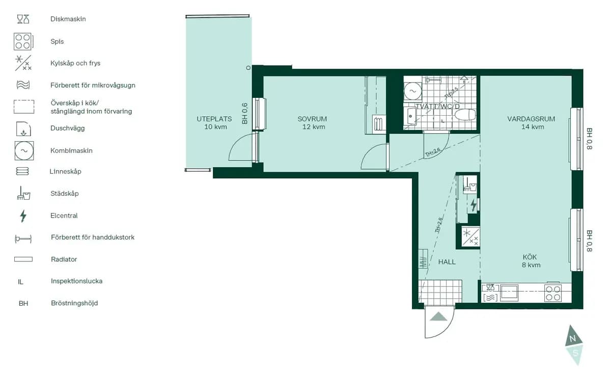 Floor plan for Gaffelseglet 42