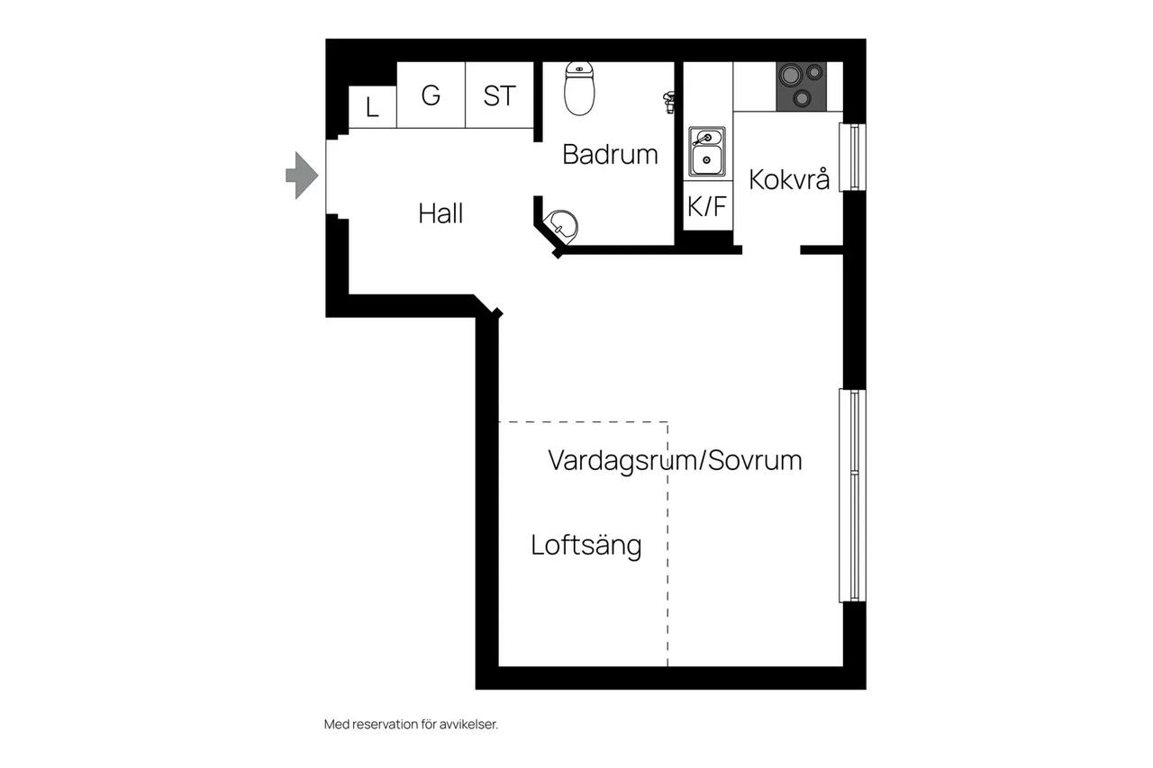 Floor plan for Gjuteribacken 4c