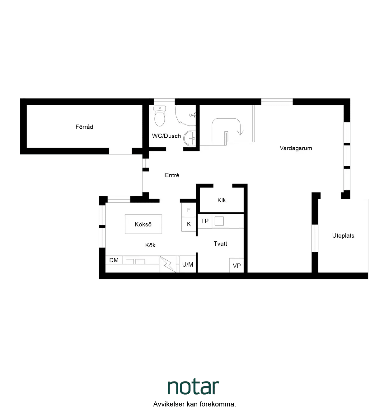 Floor plan for Plommonvägen 7