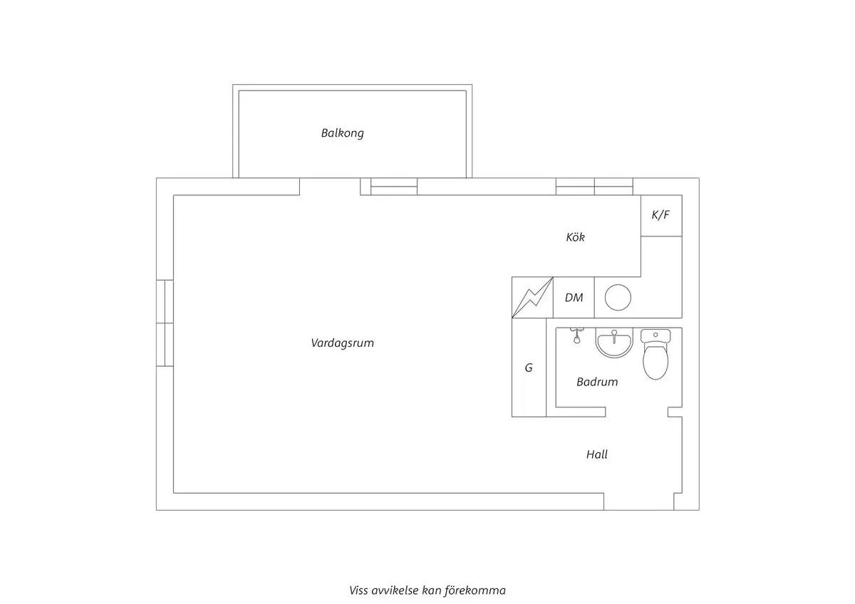 Planritning för Tranemansgatan 21A