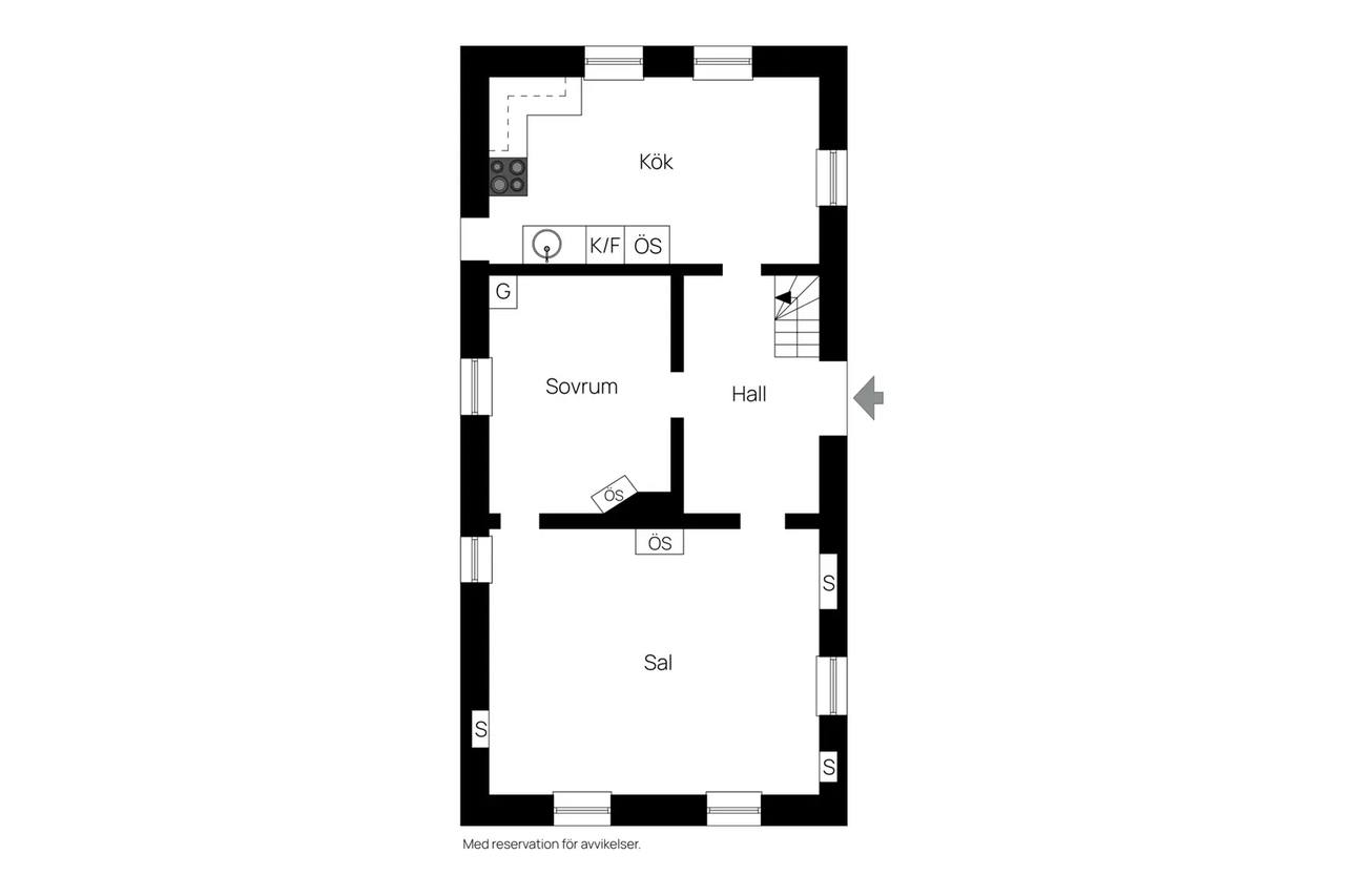 Floor plan for Hall Hägvards 139