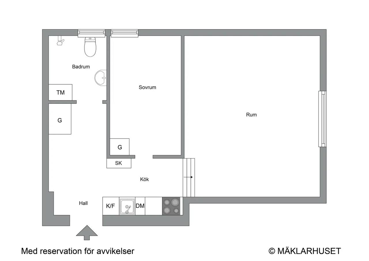 Floor plan for Stopvägen 100