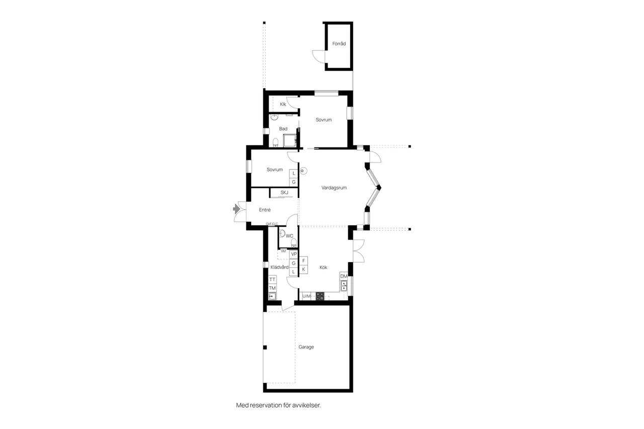 Floor plan for Björnhammarvägen 11