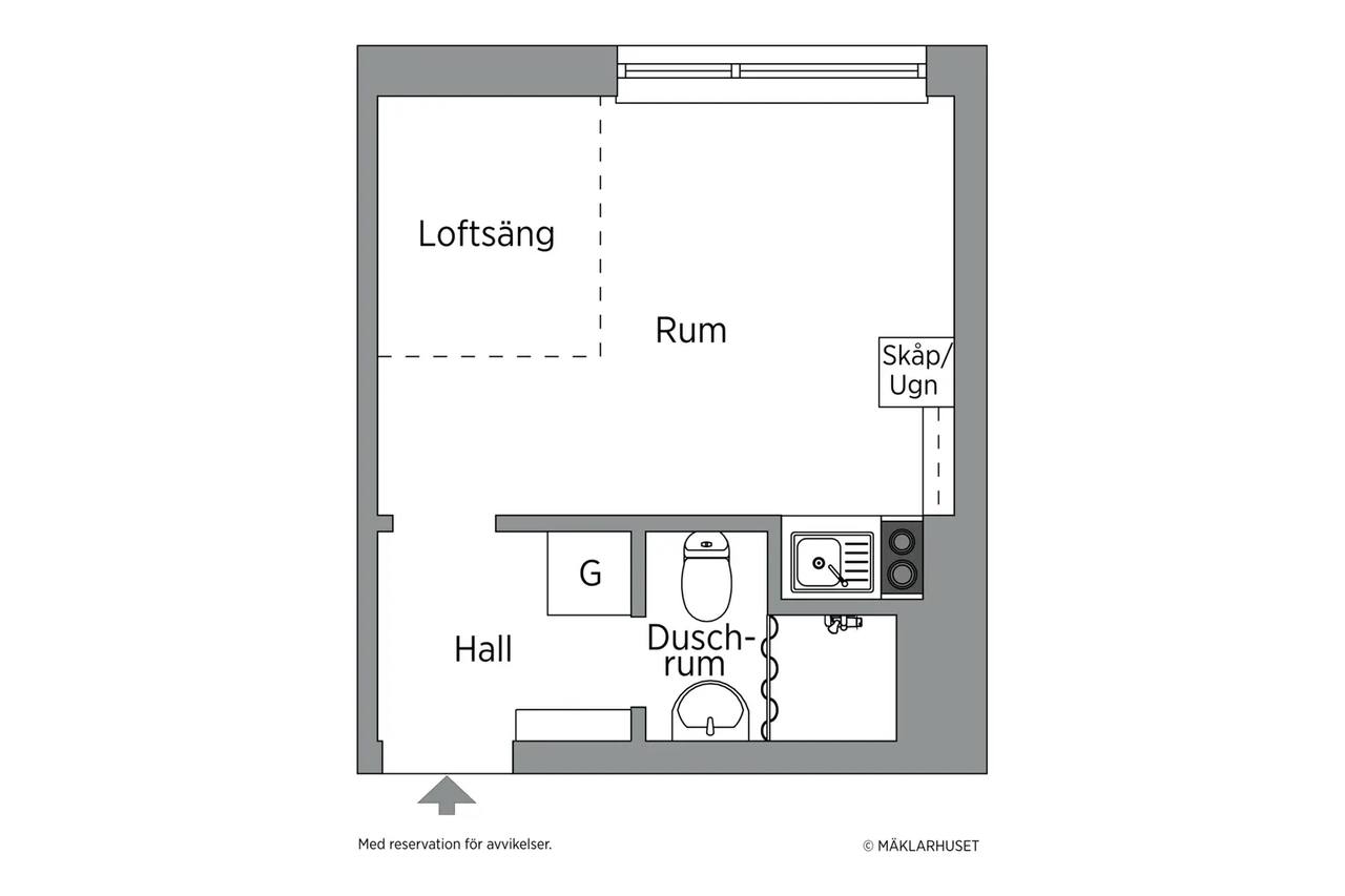 Planritning för Karlsrogatan 86 A