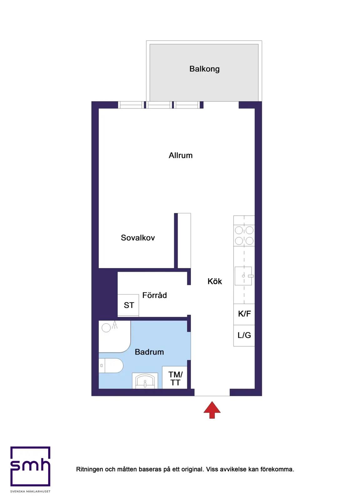 Floor plan for Nynäsvägen 88