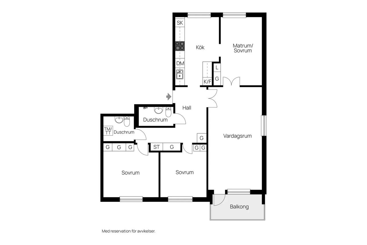 Planritning för Brunnshusgatan 12 A