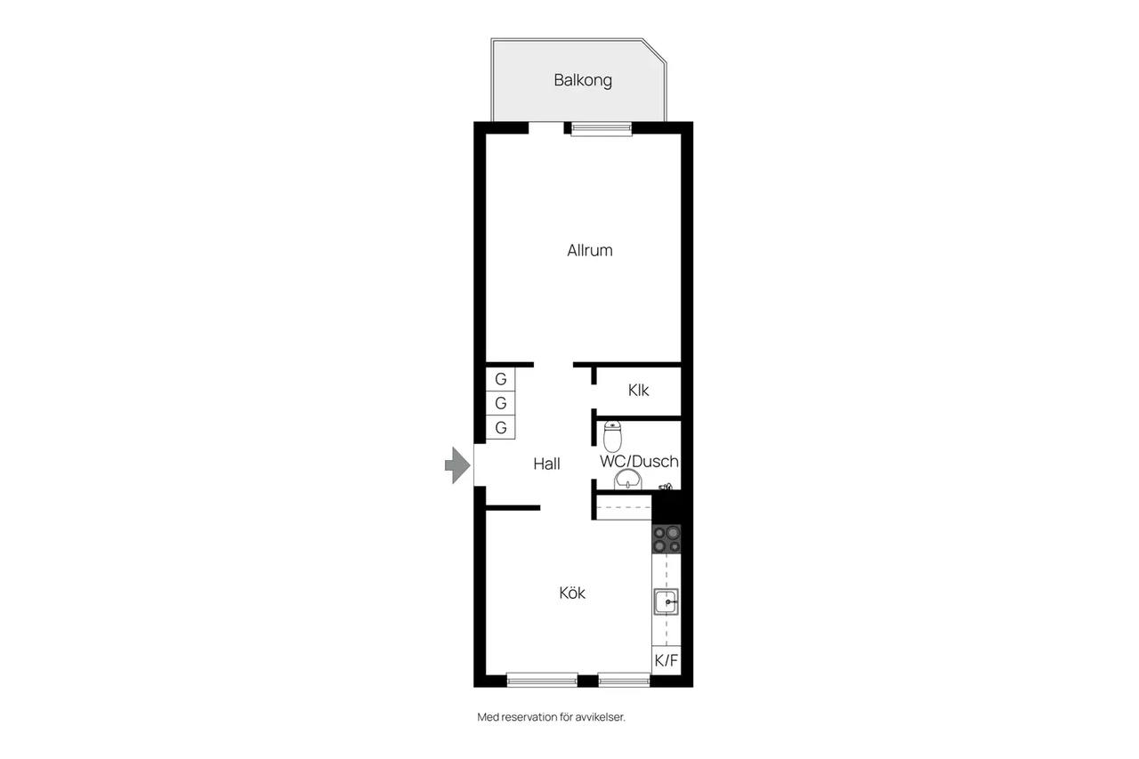 Planritning för Jakobsbergsgatan 13 F