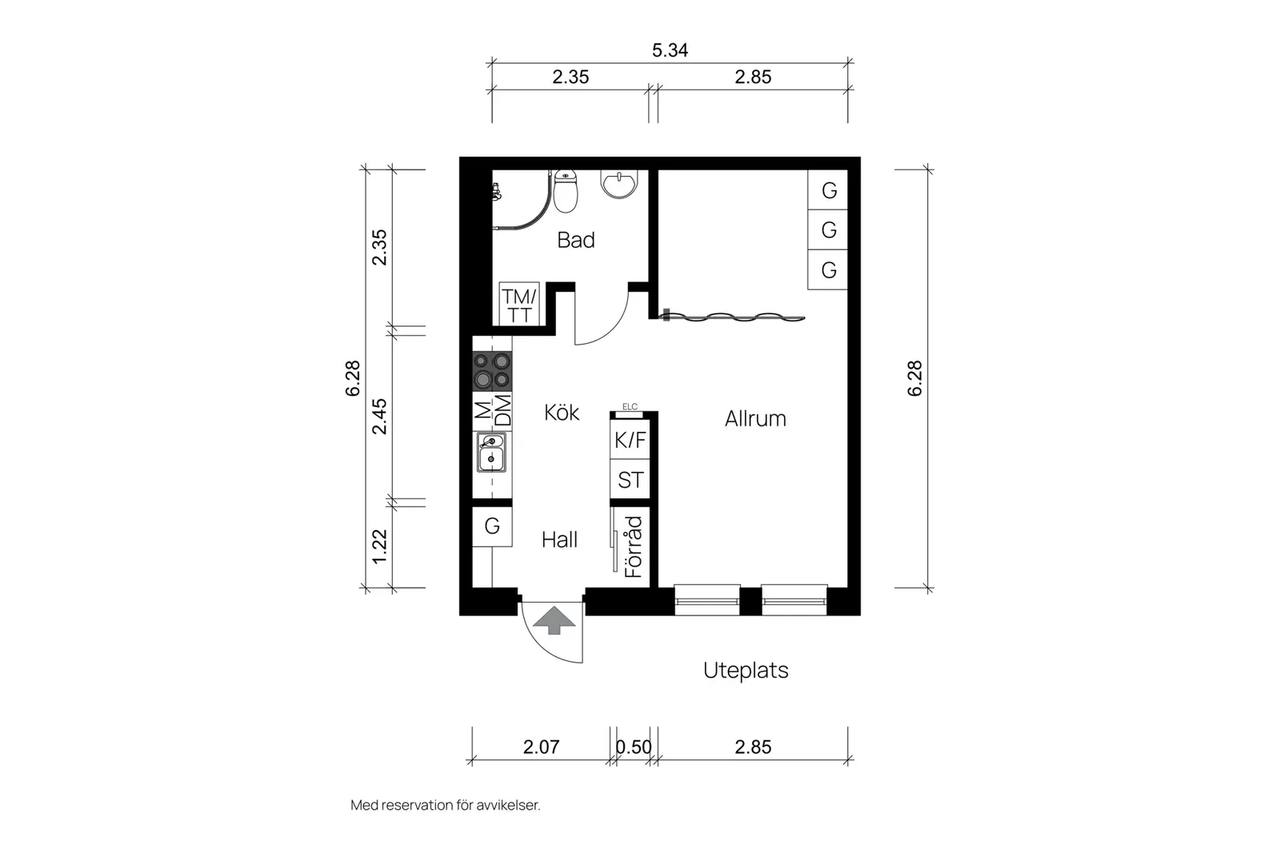 Floor plan for Brattåsvägen 10 G
