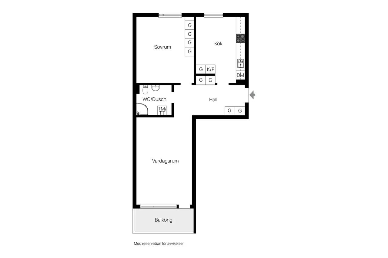 Floor plan for Slottsgatan 131