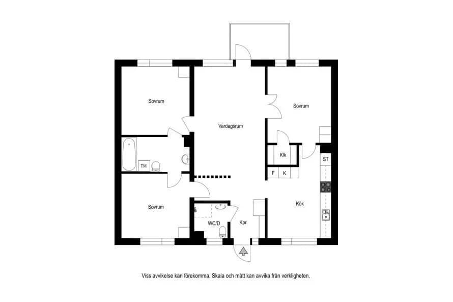 Planritning för Östermalmsgatan 22E