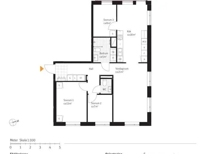 Floor plan for Stensundsvägen 6B lgh 2502