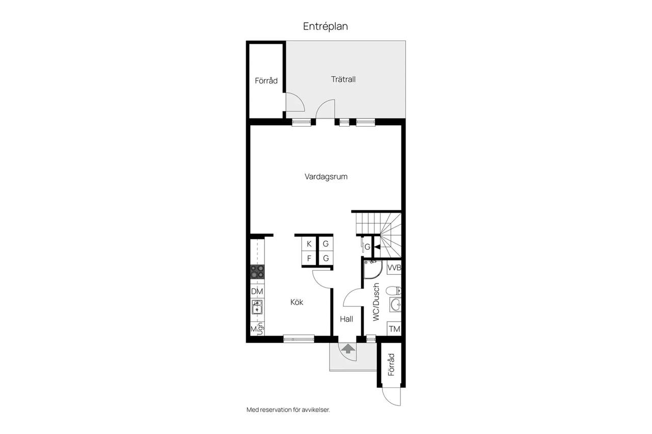 Planritning för Tarantellastigen 8