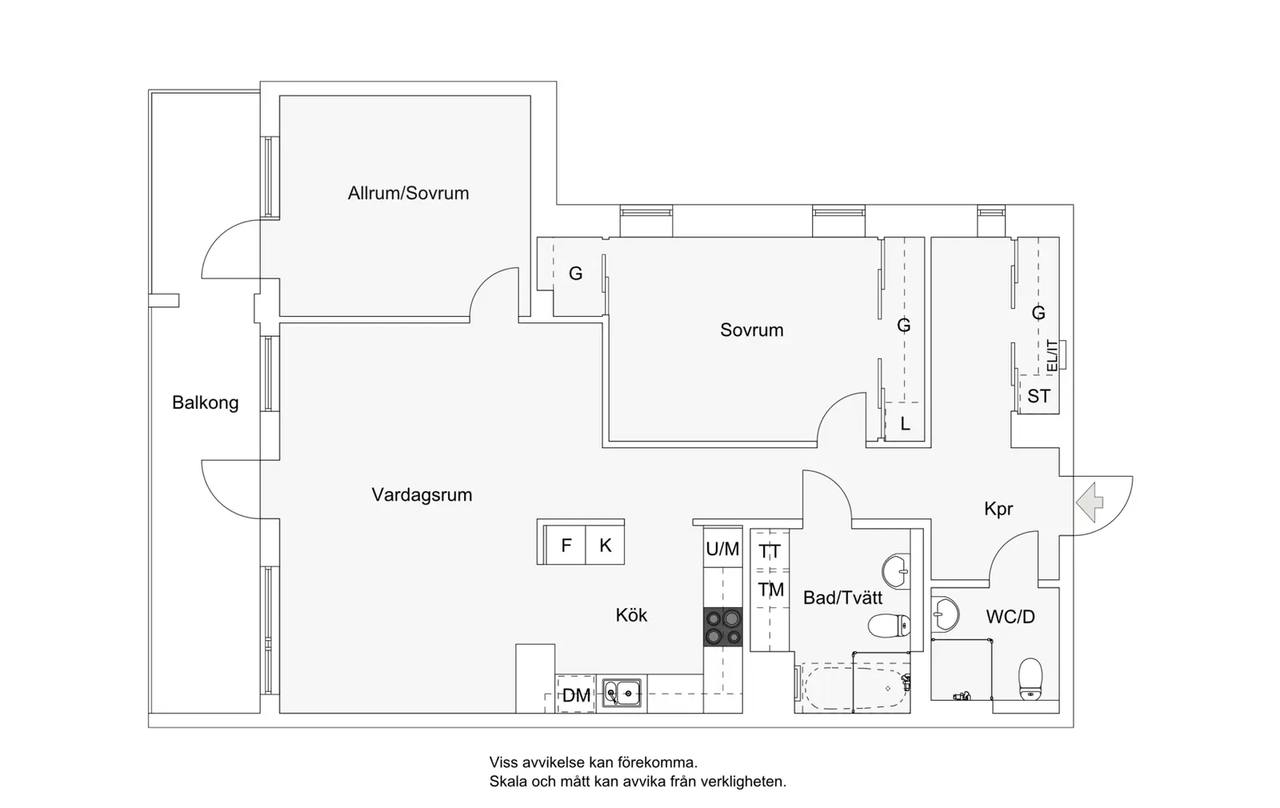 Floor plan for Siloplatsen 2, 10tr