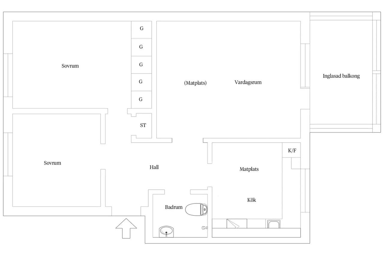 Floor plan for Västerliden 5 D