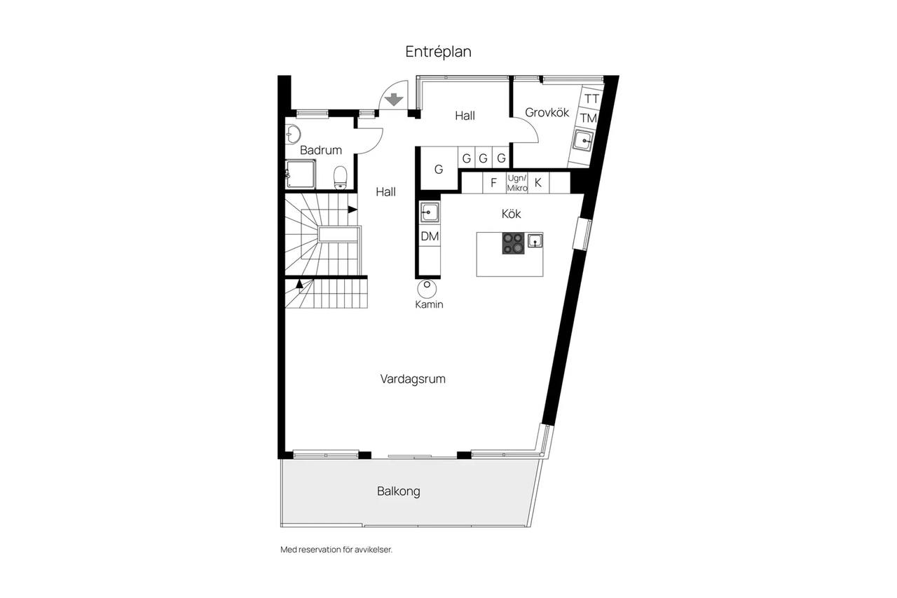 Floor plan for Serpentinvägen 61