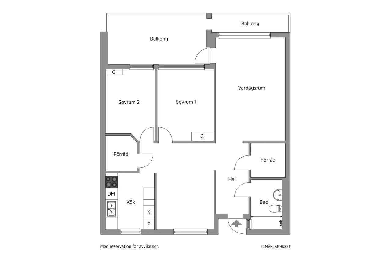 Floor plan for Kastrupgatan 16