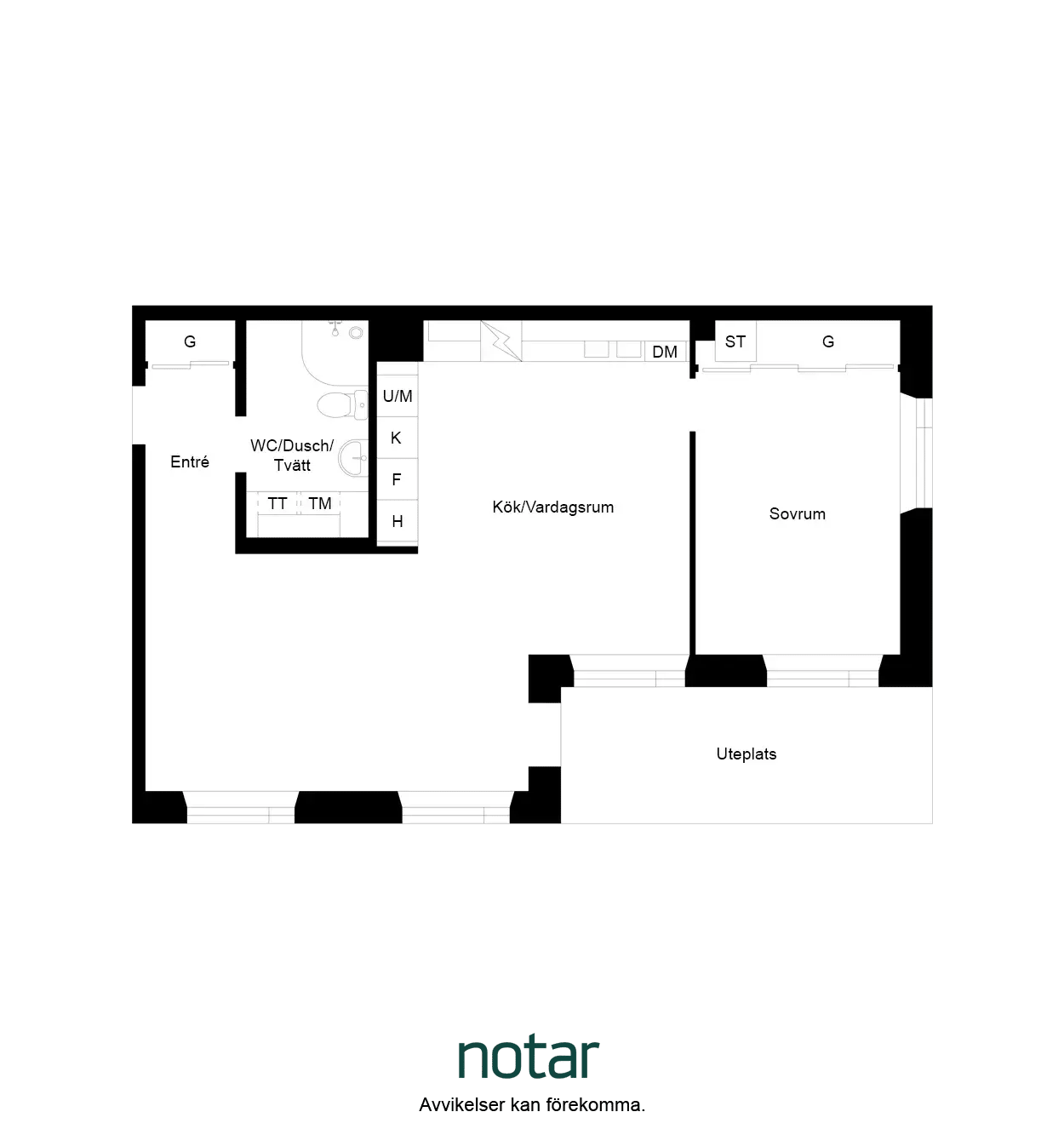 Floor plan for Packhusgatan 31A