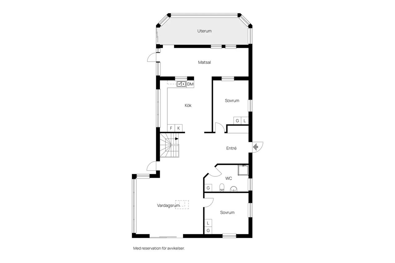 Floor plan for Buxbomsliden 2