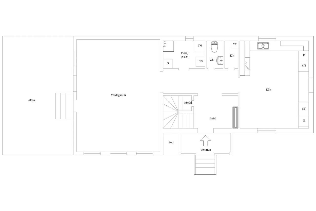 Floor plan for Sjömansgatan 47