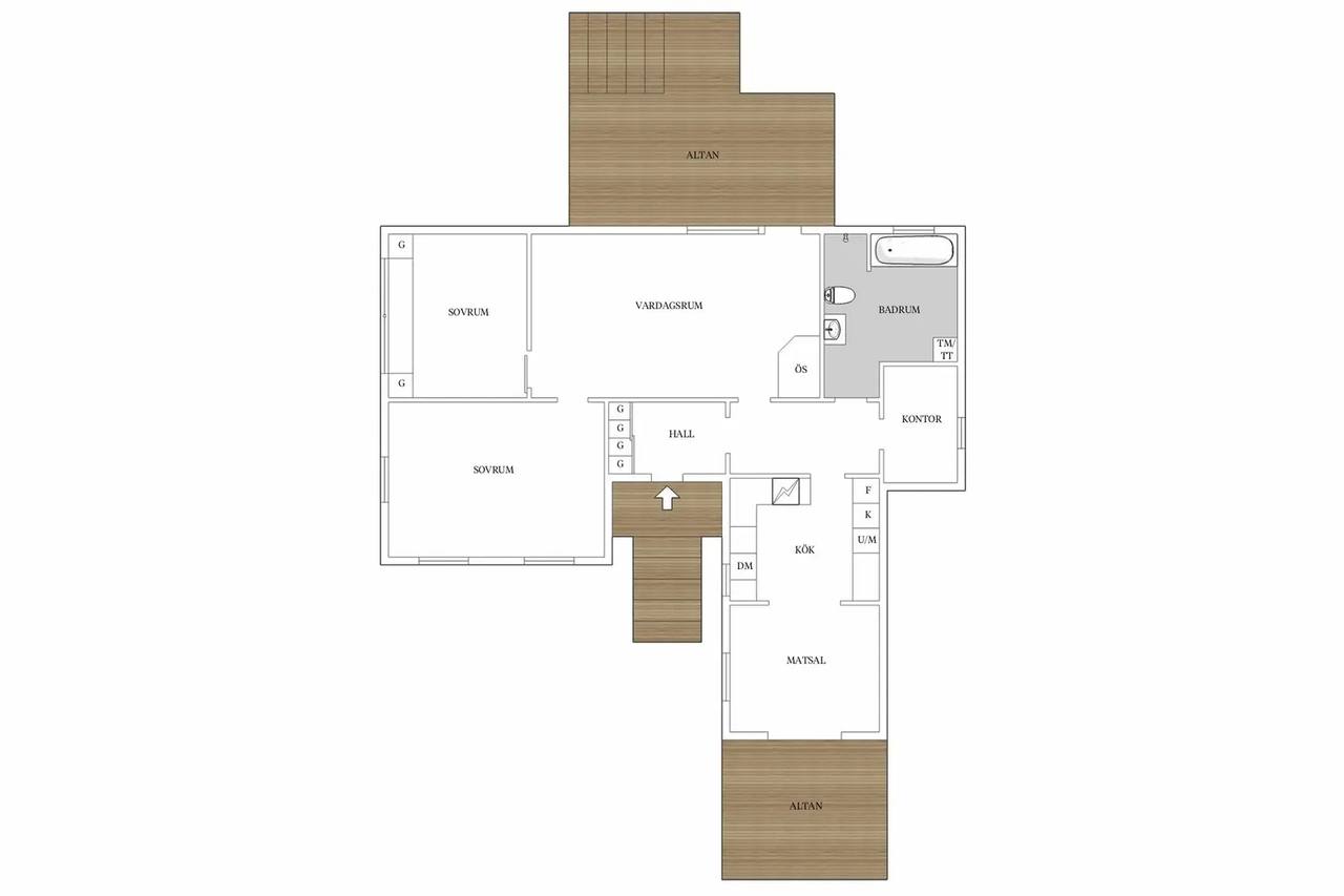 Floor plan for Hammarhöjden 630