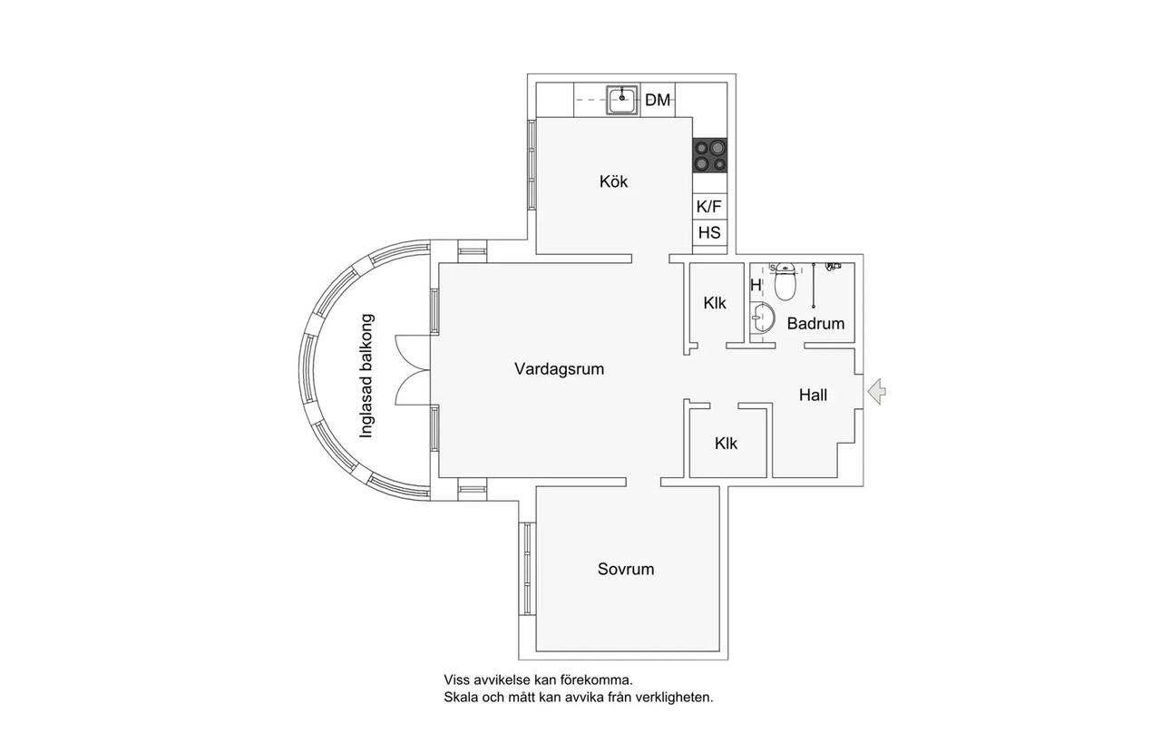 Floor plan for Swedenborgsgatan 26