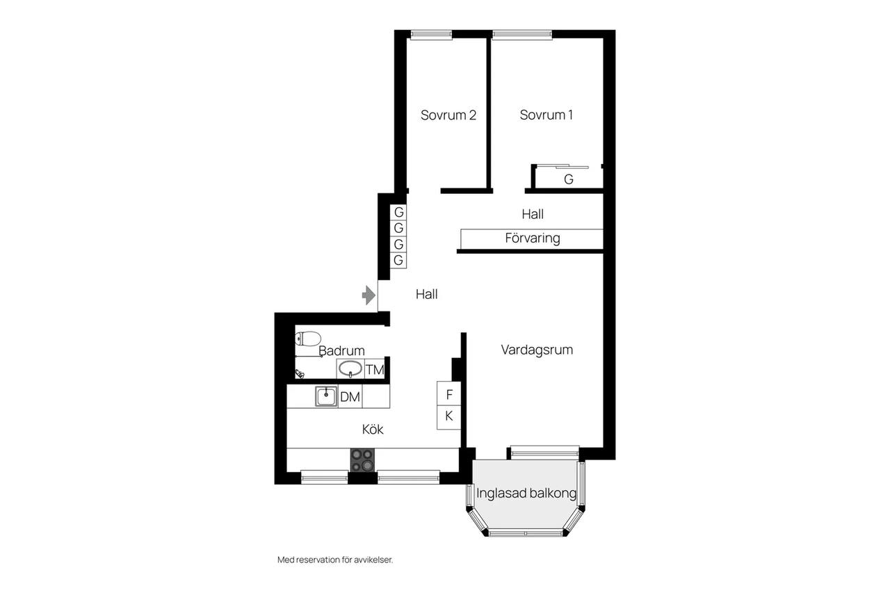 Floor plan for Östra Långgatan 37c