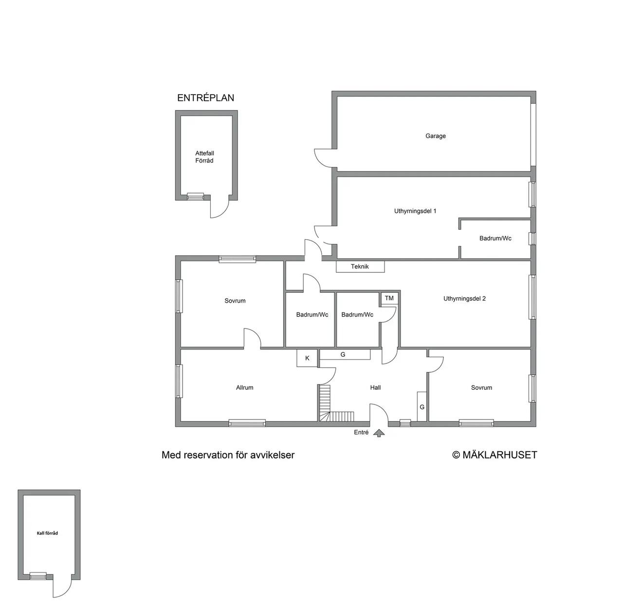 Floor plan for Pionvägen 1