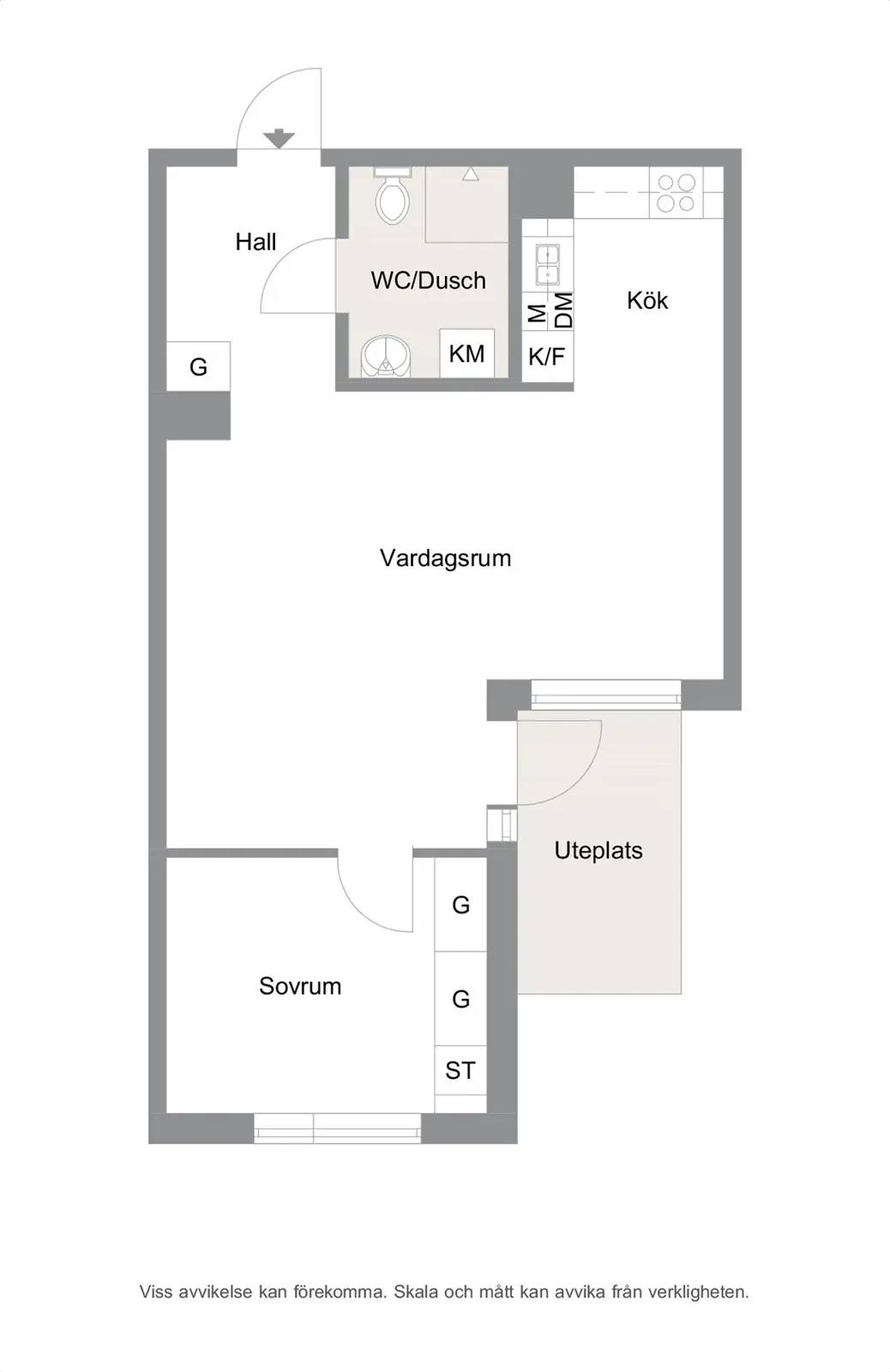 Floor plan for Lilla Varvsgatan 21E