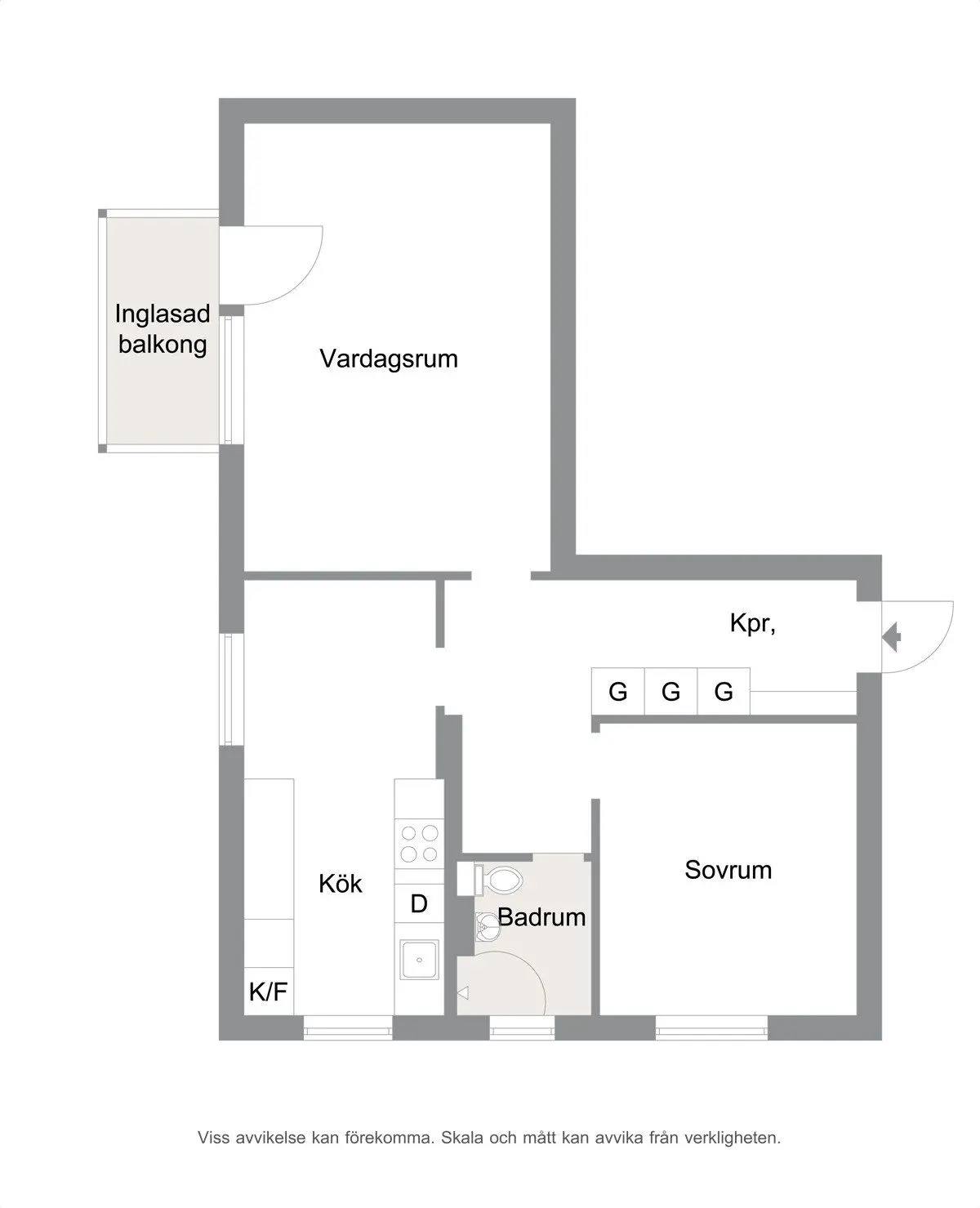 Floor plan for Botildenborgsvägen 13B