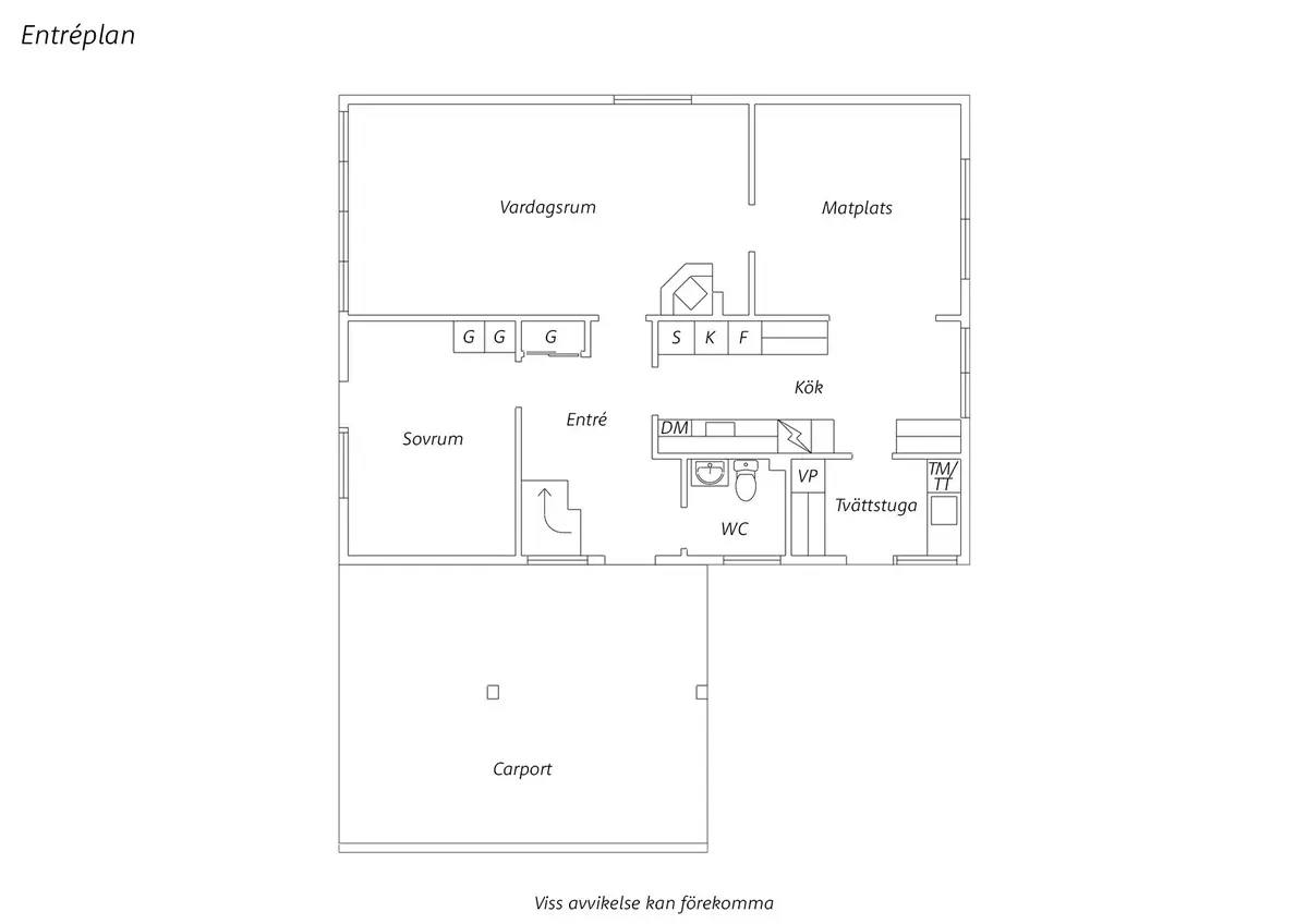 Floor plan for Timjanvägen 7
