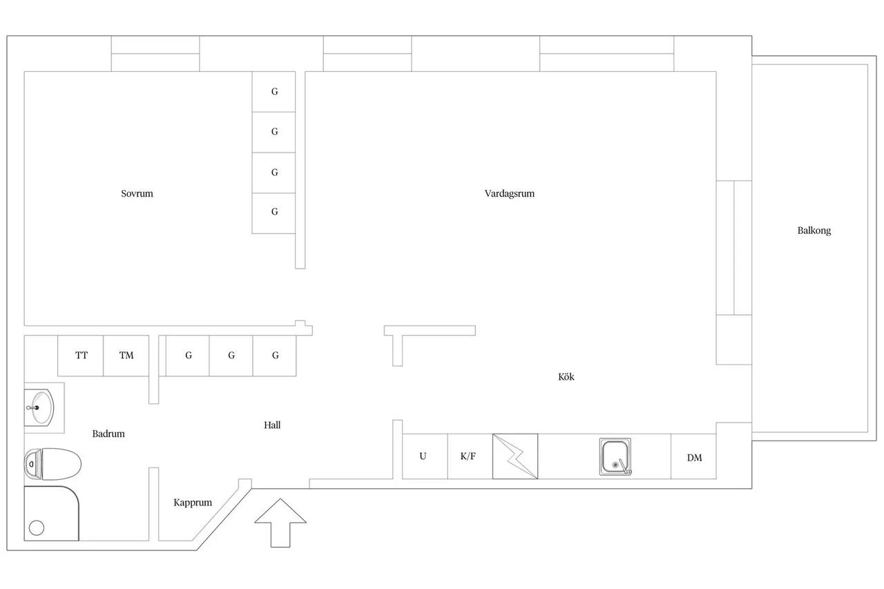 Planritning för Verksgatan 12A