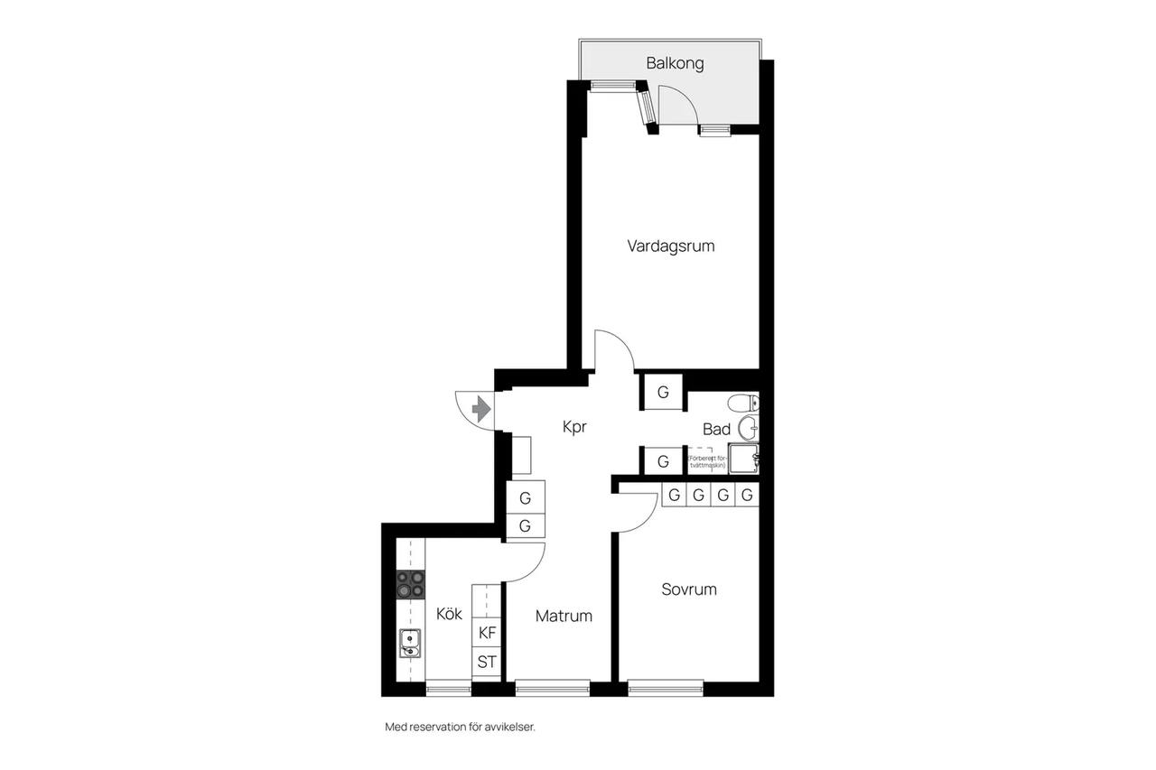 Floor plan for Hertig Karls Allé 75 D