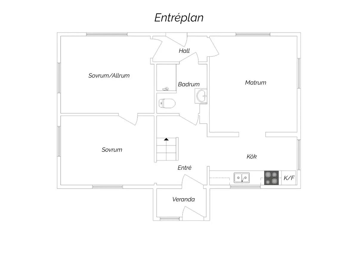 Floor plan for Broddakroken 10