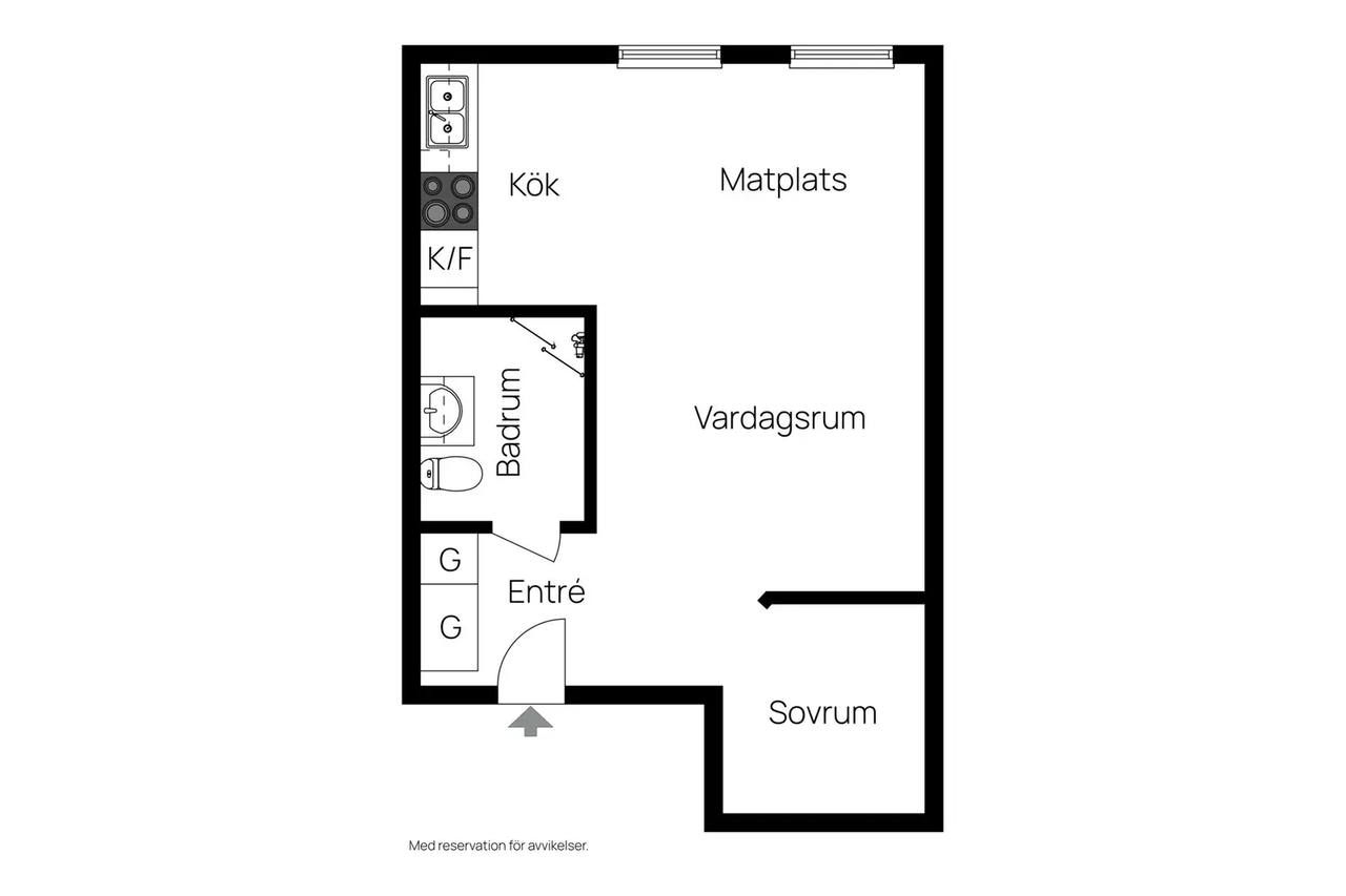 Floor plan for Bergkristallsgatan 40, 2tr